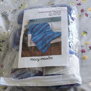 Throw Crochet Kit with Yarn and Pattern